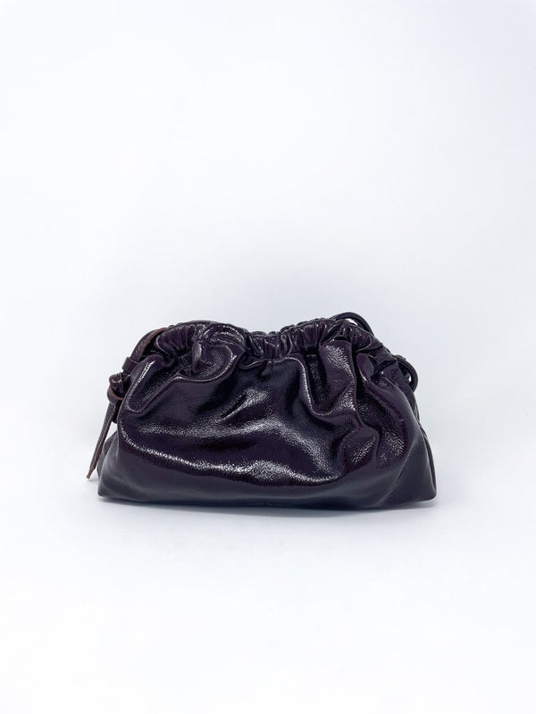 Mini Cloud Clutch in Aubergine - The Shoe Hive