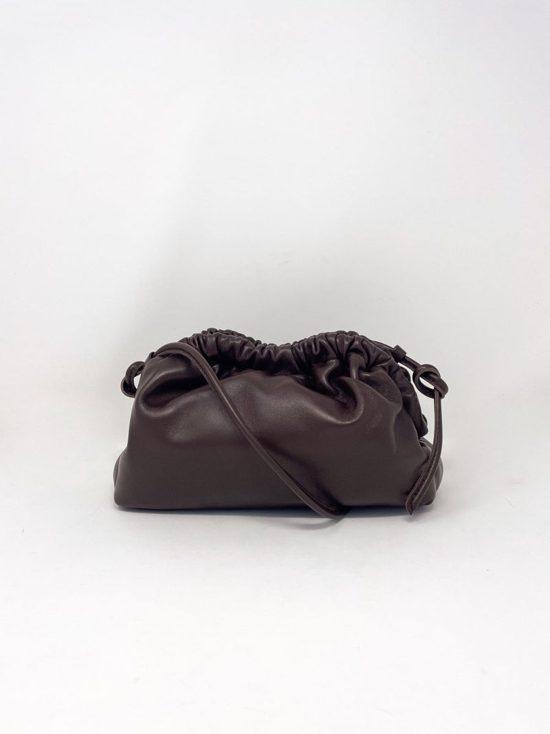 Mini Cloud Clutch in Chocolate - The Shoe Hive