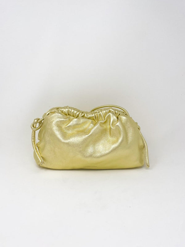 Mini Cloud Clutch in Gold - The Shoe Hive