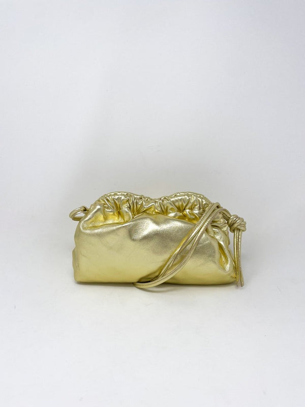 Mini Cloud Clutch in Gold - The Shoe Hive
