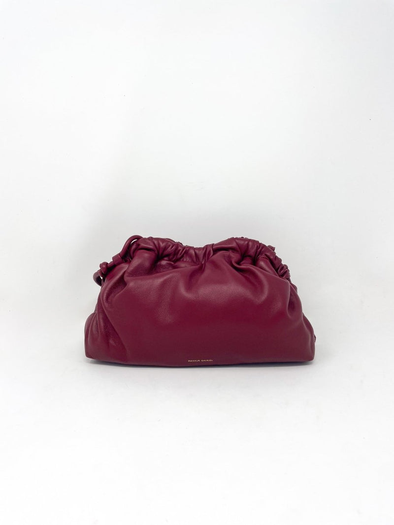 Mini Cloud Clutch in Oxblood - The Shoe Hive