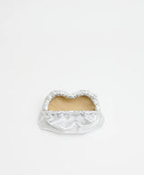 Mini Cloud Clutch in Silver - The Shoe Hive