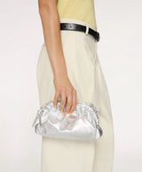 Mini Cloud Clutch in Silver - The Shoe Hive