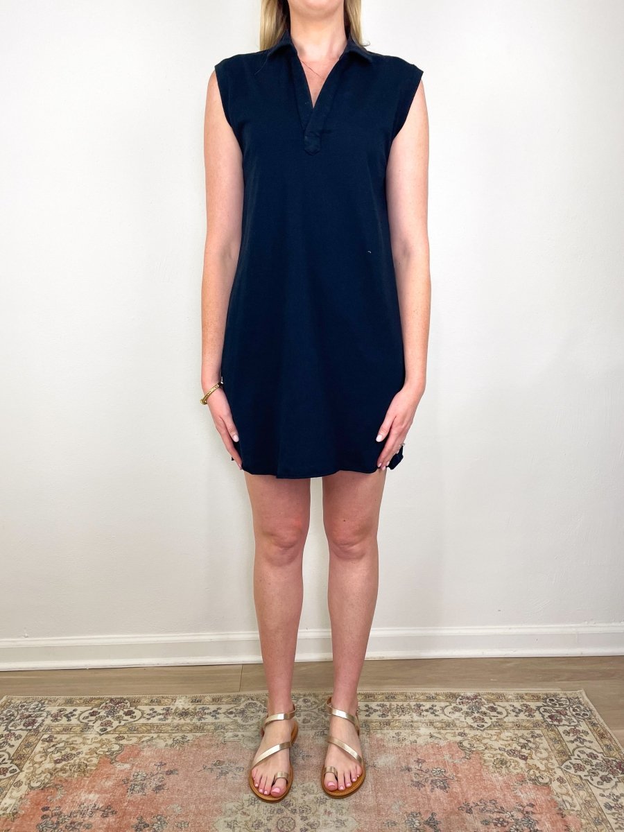 mini special occasion dress royal navy Mini Lily Polo Dress in British Royal Navy exclusive at The Shoe Hive