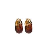 Mini Organic Hoops in Tortoise - The Shoe Hive