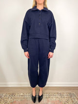 Mirelle Funnel Neck in Navy - The Shoe Hive
