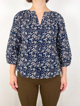 Mitte Top in Mira Floral Navy - The Shoe Hive