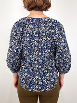 Mitte Top in Mira Floral Navy - The Shoe Hive