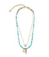 Miyako Necklace in Blue Multi - The Shoe Hive