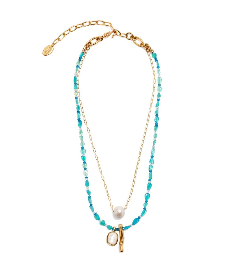Miyako Necklace in Blue Multi - The Shoe Hive