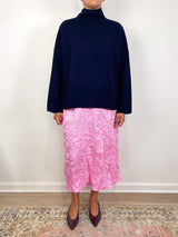Mock Neck Sweater in Deep Night - The Shoe Hive