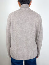 Mock Neck Sweater in Fresh Pepper Melange - The Shoe Hive