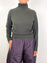 Mock Neck Sweater in Pine Tree - The Shoe Hive