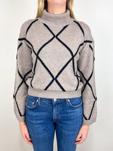 Mockneck Sweater 1/1 in Fresh Pepper - The Shoe Hive