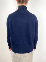 Mockneck Sweater in Deep Night - The Shoe Hive