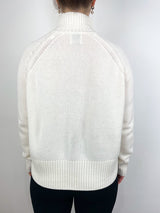 Mockneck Sweater in Fleur De Sel - The Shoe Hive