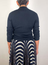 Mockneck Sweater in Noir - The Shoe Hive