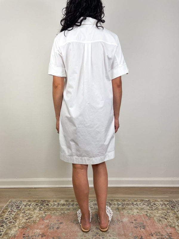 Molly Dress in White Poplin - The Shoe Hive