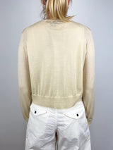 Moni Crop Cardigan in Butter Yellow - The Shoe Hive