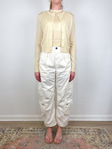 Moni Crop Cardigan in Butter Yellow - The Shoe Hive