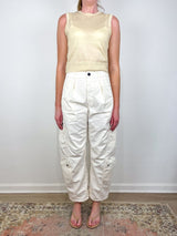 Moni Crop Tank in Butter Yellow - The Shoe Hive