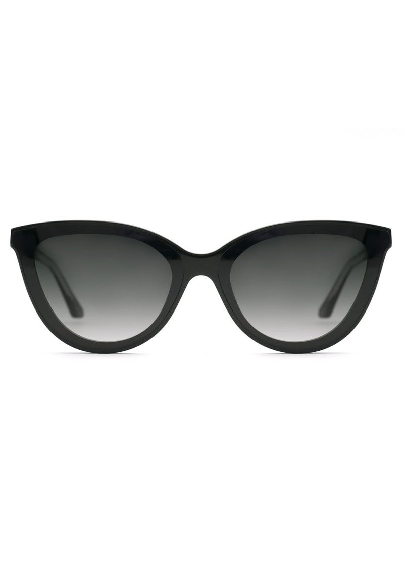 Monroe Nylon in Black + Black Crystal - The Shoe Hive