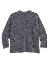 Montecito Pullover Sweater in Grey White Navy - The Shoe Hive