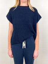 Montecito Sweater Vest in Marine - The Shoe Hive