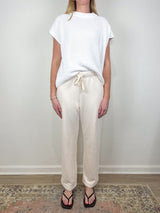 Montecito Sweater Vest in White - The Shoe Hive