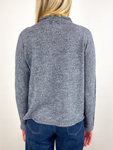 Monterey Sweater in Japanese Black Melange - The Shoe Hive