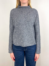 Monterey Sweater in Japanese Black Melange - The Shoe Hive