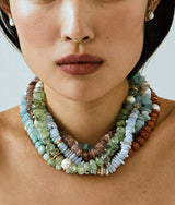 Mood Necklace in Blue Lace Agate - The Shoe Hive