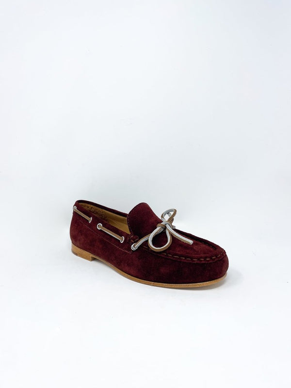 Morgan in Bordeaux Suede - The Shoe Hive