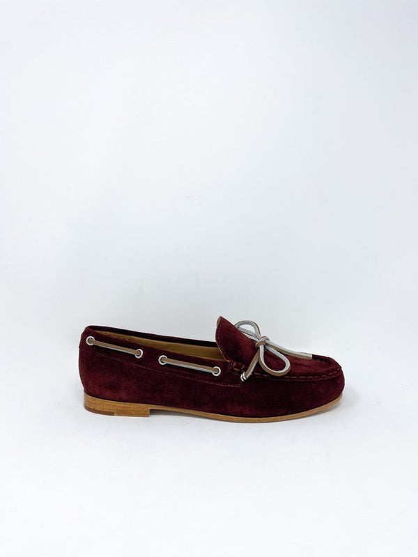 Morgan in Bordeaux Suede - The Shoe Hive
