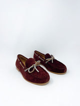 Morgan in Bordeaux Suede - The Shoe Hive