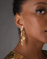 Mosaic Molten Gold Post Earring - The Shoe Hive