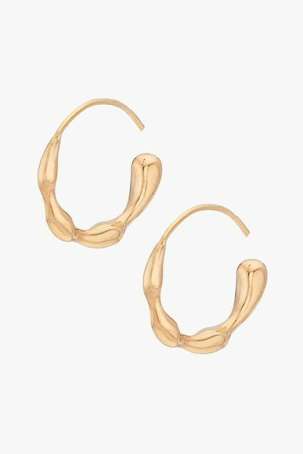 Moto Mini Hoops in Gold - The Shoe Hive