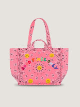Moyen Cabas Matelassé in Strawberry / Pale Pink - The Shoe Hive