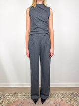 Mylie Sleeveless Top in Medium Heather Grey - The Shoe Hive