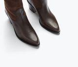 Nancie in Sable Suede Combo