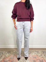 Nessa Denim Pant in Powder Grey - The Shoe Hive