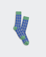 The Checker Soft Sock in Reservoir Combo