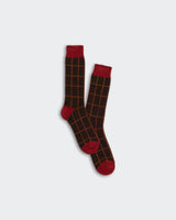 The Checker Soft Sock in Burnt Cocoa