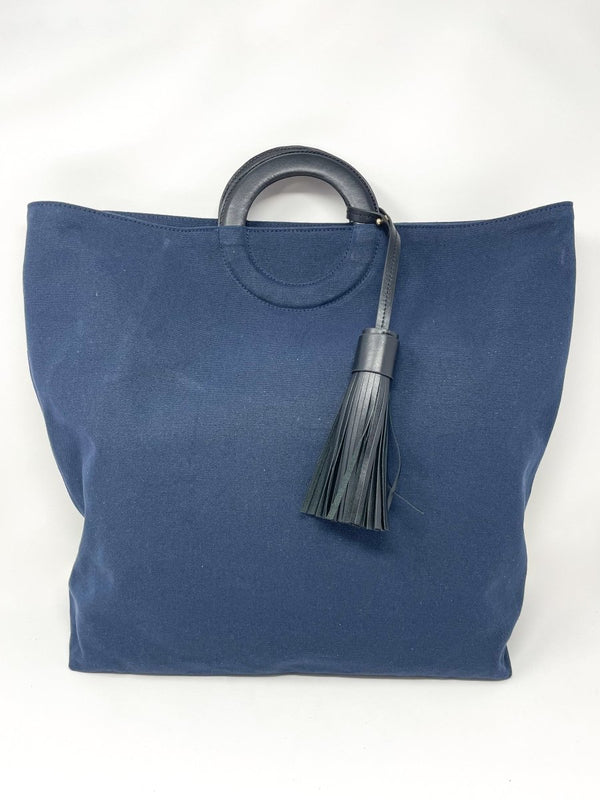 Oberkampf Grand Tote Bag in Navy - The Shoe Hive