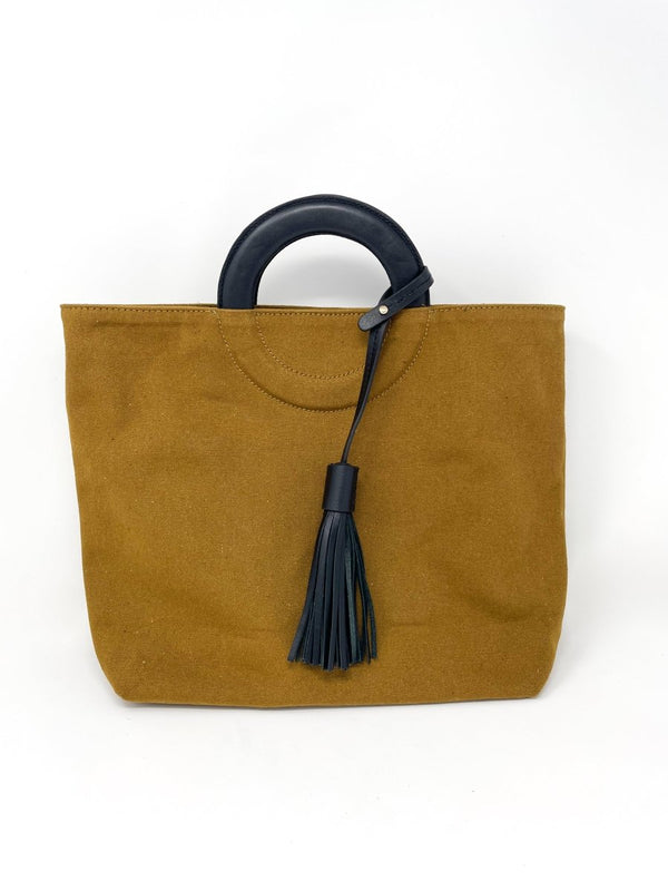 Oberkampf Medium Tote Bag in Kaki - The Shoe Hive