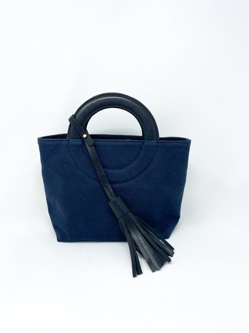 Oberkampf Petit Tote Bag in Navy - The Shoe Hive