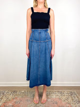 Organic Smocked Tank in Black - The Shoe Hive