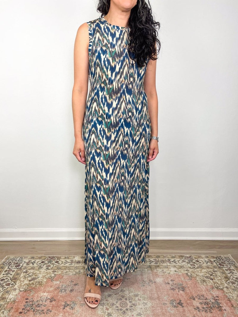Orla Sleeveless Midi Dress in Riverslate - The Shoe Hive