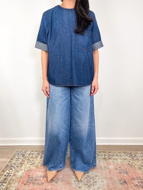 Oversized T in Dark Indigo - The Shoe Hive