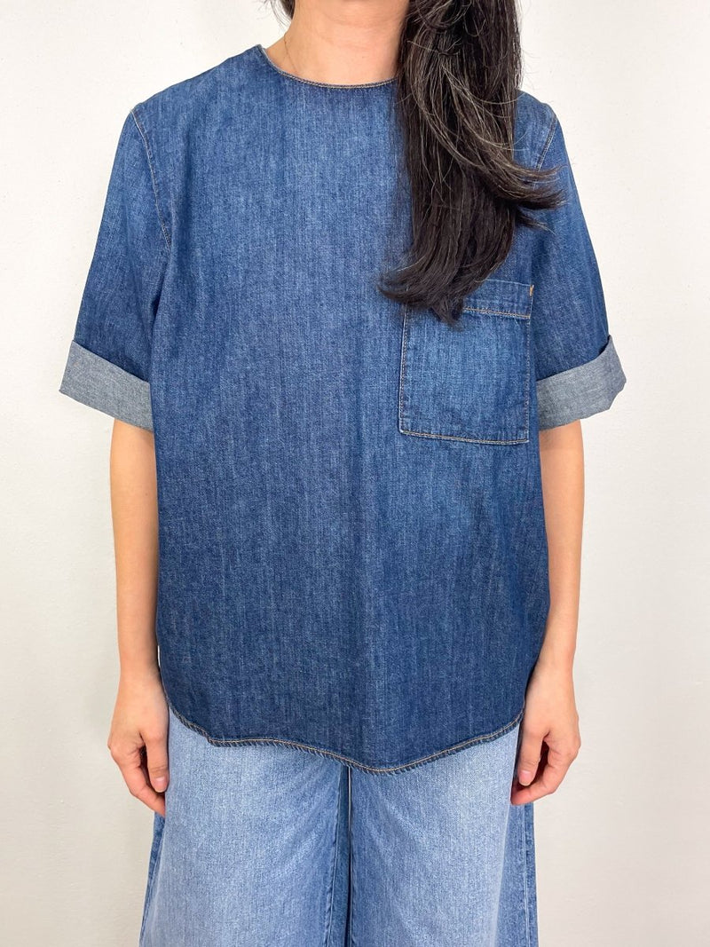 Oversized T in Dark Indigo - The Shoe Hive